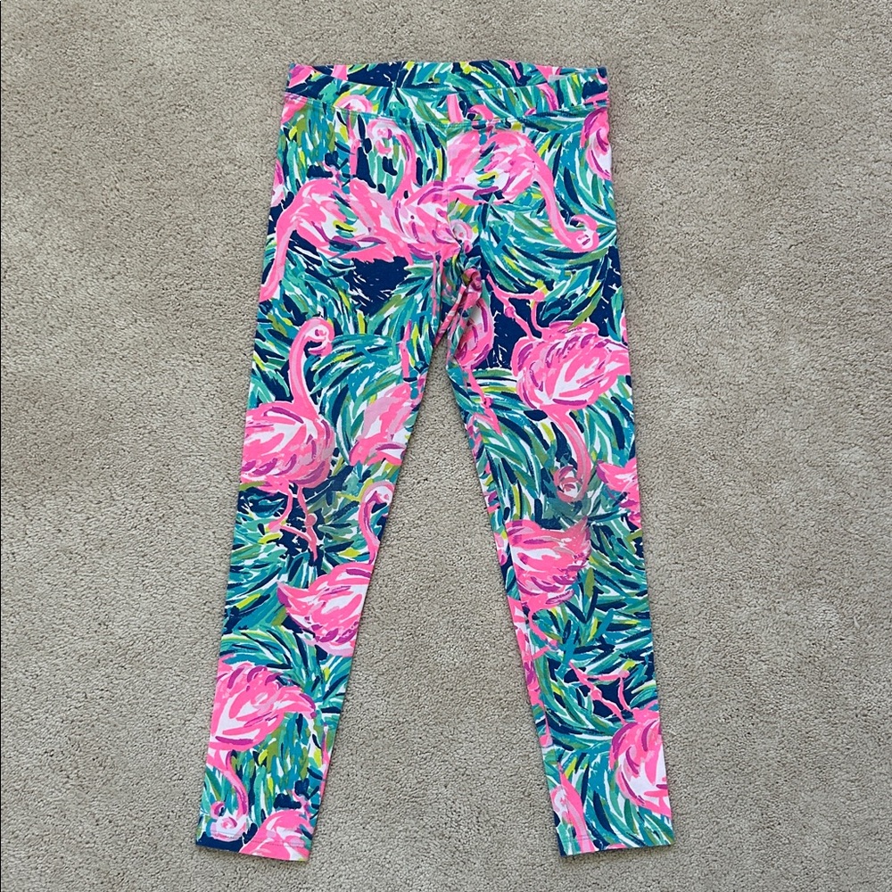 Lilly Pulitzer | Pink Flamingo 🦩 Leggings | L 8/10